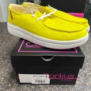 Corkys Vibrant Yellow Slip-Ons